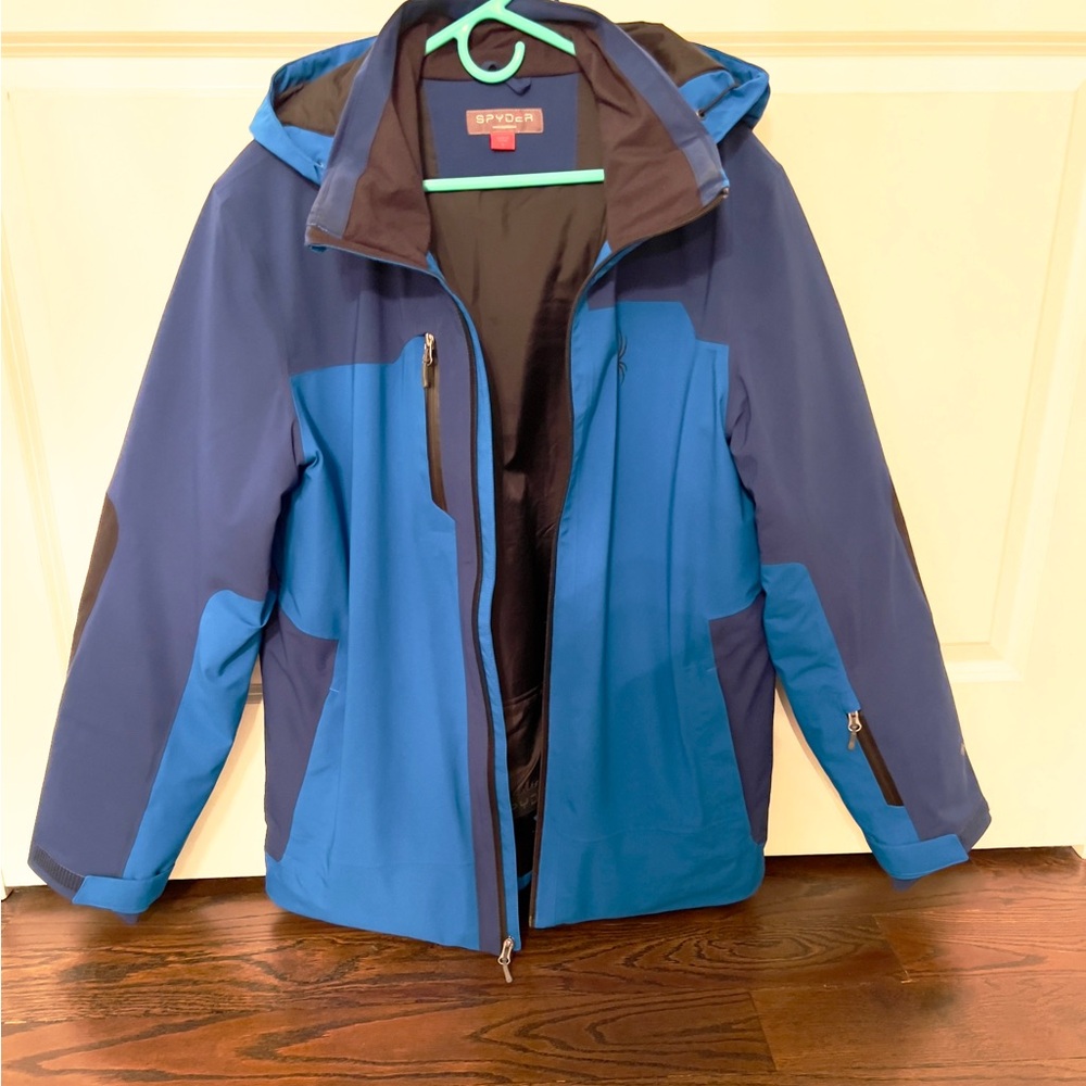 Men’s Spyder Men’s Two-Tone Blue and dark Blue Jacket like NEW